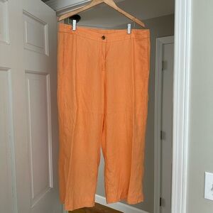 J. Jill Orange Wide Leg Pants